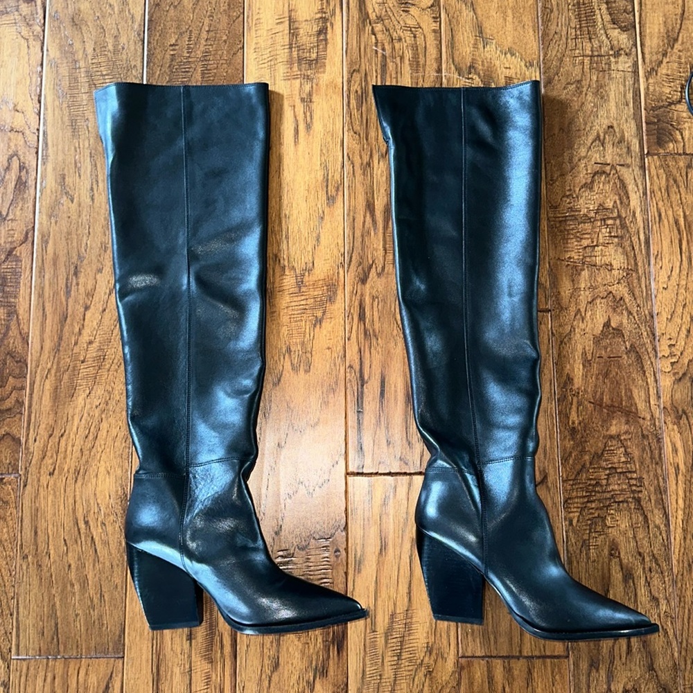 All Saints Over the knee leather boots BRAND NEW ! Reina Boot